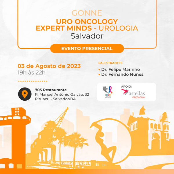 Gonne Uro Oncology Expert Minds - Urologia Grandes experts em uro-oncologia discutindo o que há de mais atual e relevante na área, em um encontro presencial em Recife.